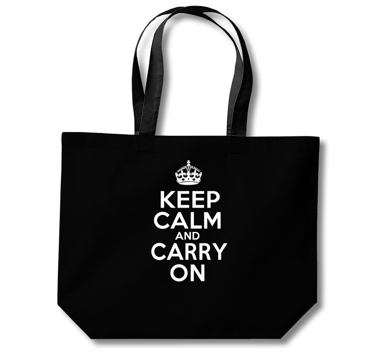 Keep Calm and Carry On - Cotton Shopping Bag