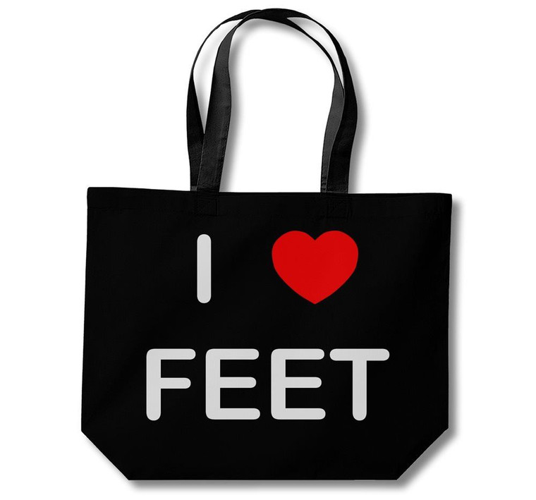 I Love Feet - Cotton Shopping Bag