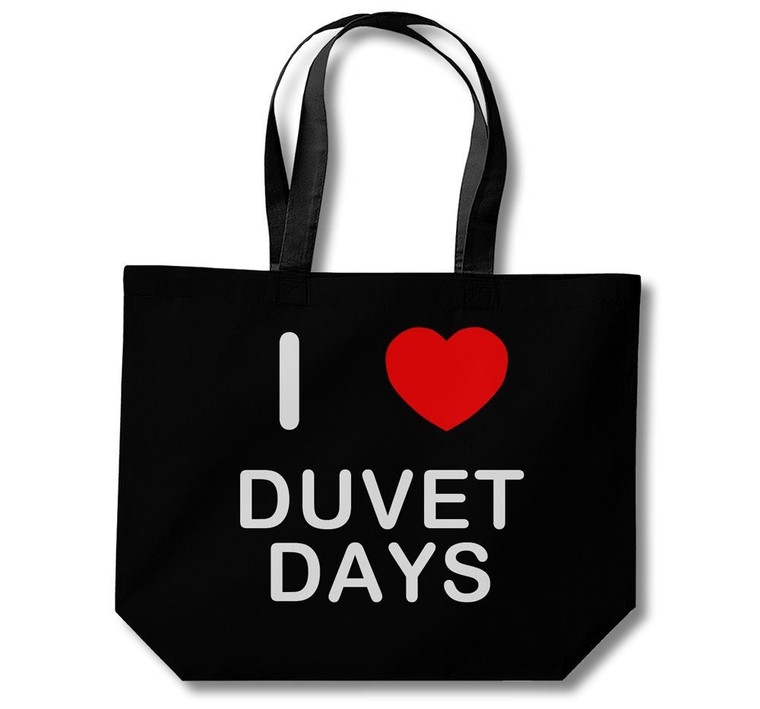 I Love Duvet Days - Cotton Shopping Bag