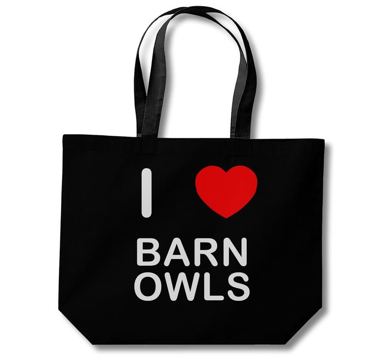 I Love Barn Owls - Cotton Shopping Bag