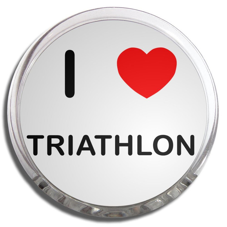 I Love Triathlon - Fridge Magnet Memo Clip
