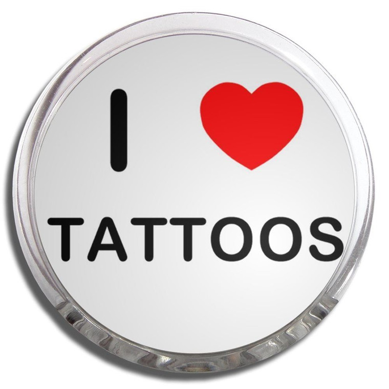 I love Tattoos - Fridge Magnet Memo Clip