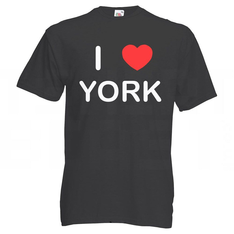 I Love York - T Shirt