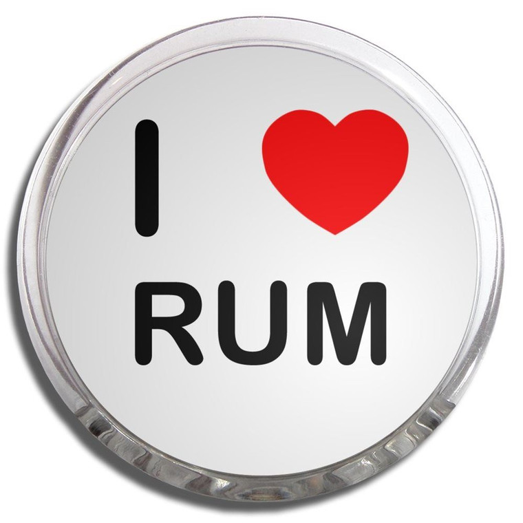 I Love Rum - Fridge Magnet Memo Clip