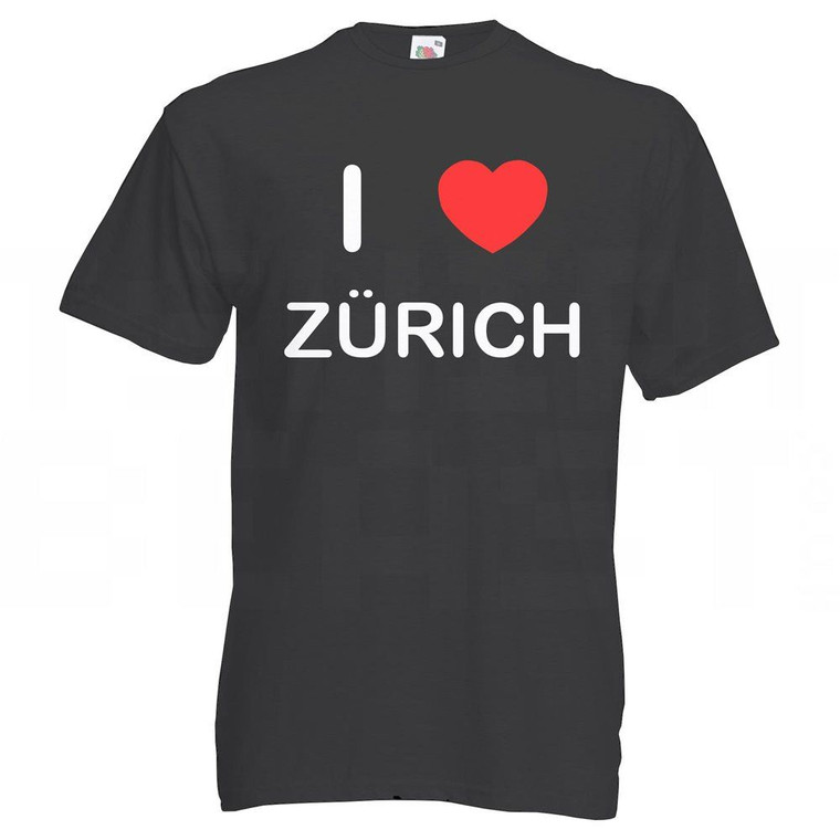 I Love Zurich - T Shirt