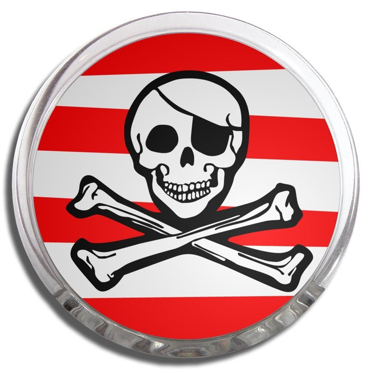 Jolly Roger Stripey - Fridge Magnet Memo Clip