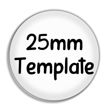 25mm Button Badge Template