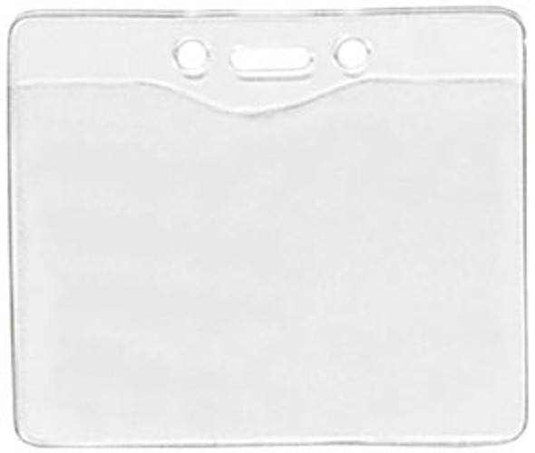 1815-1200 Portagafete de Vinil Horizontal Tipo Militar Transparente Con Clip Brady 