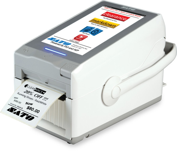 WWFX31221-NPN Impresora de Etiquetas FX3-LX 305dpi Escritorio con Cortador Parcial en Proceso de Impresion