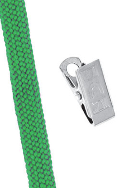 2135-3554 Cordon de color Verde plano 3/8" con clip bulldog Brady