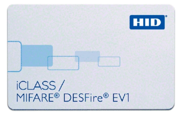 2433xK HID Tarjeta Inteligente iCLASS 32K bit con 2 Areas de Aplicacion & MIFARE EV1 8K Memoria con Sistema de Archivos Flexible