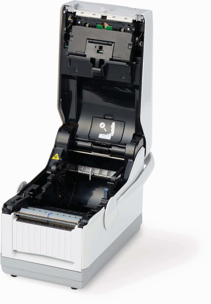 WWFX31221-NCB Impresora de Etiquetas FX3-LX 305dpi Escritorio - Bateria y Cortador Tapa Abierta