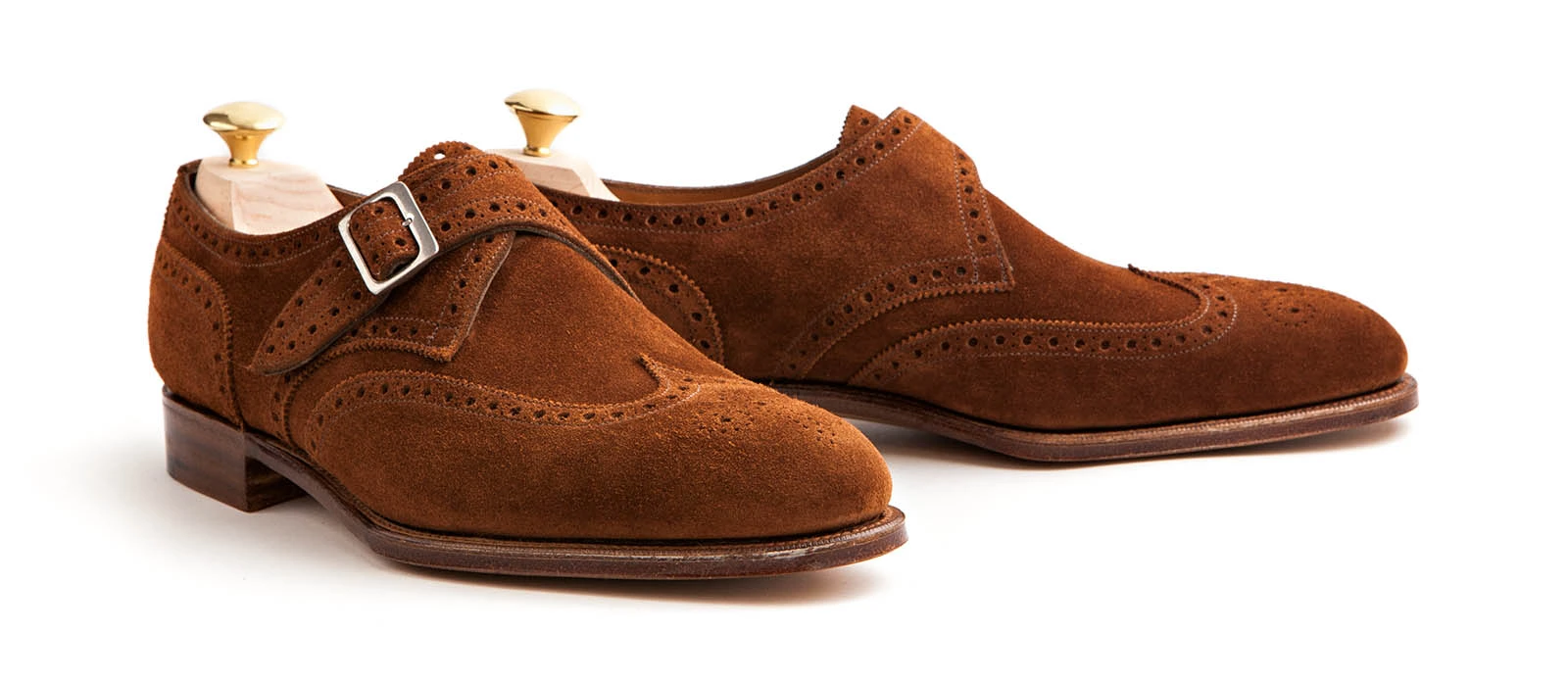 Edward Green x Leffot Hove Black Calf Leather Balmoral Monk Straps 8D NWB 4843b247-29fb-42bf-b721-  main image 3