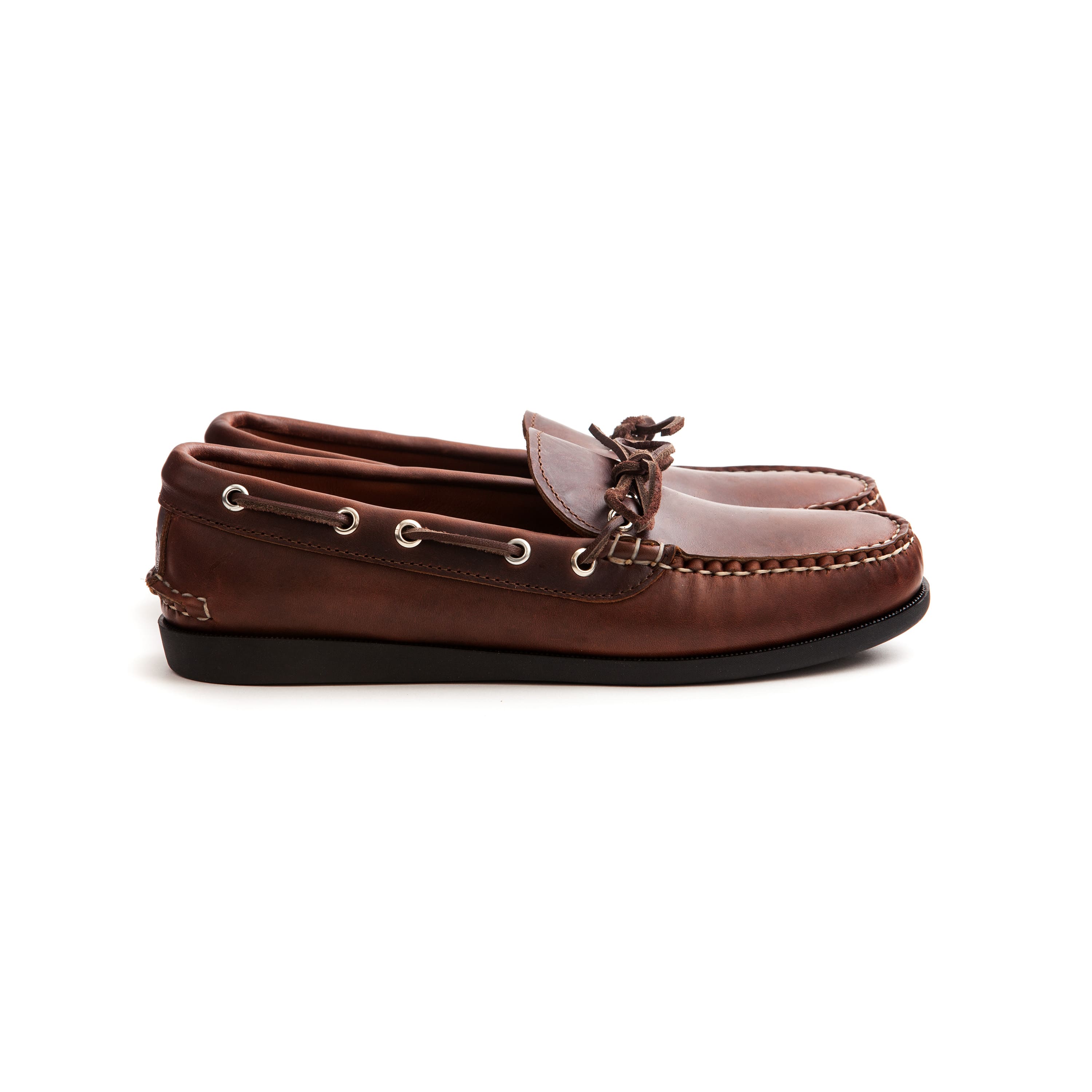 靴 Quoddy Trail Moccasin 8 1/2 26.5 QUODDY TRAIL MOCCASIN ''CANOE SHOE'' (BROWN LEATHER) – THE
