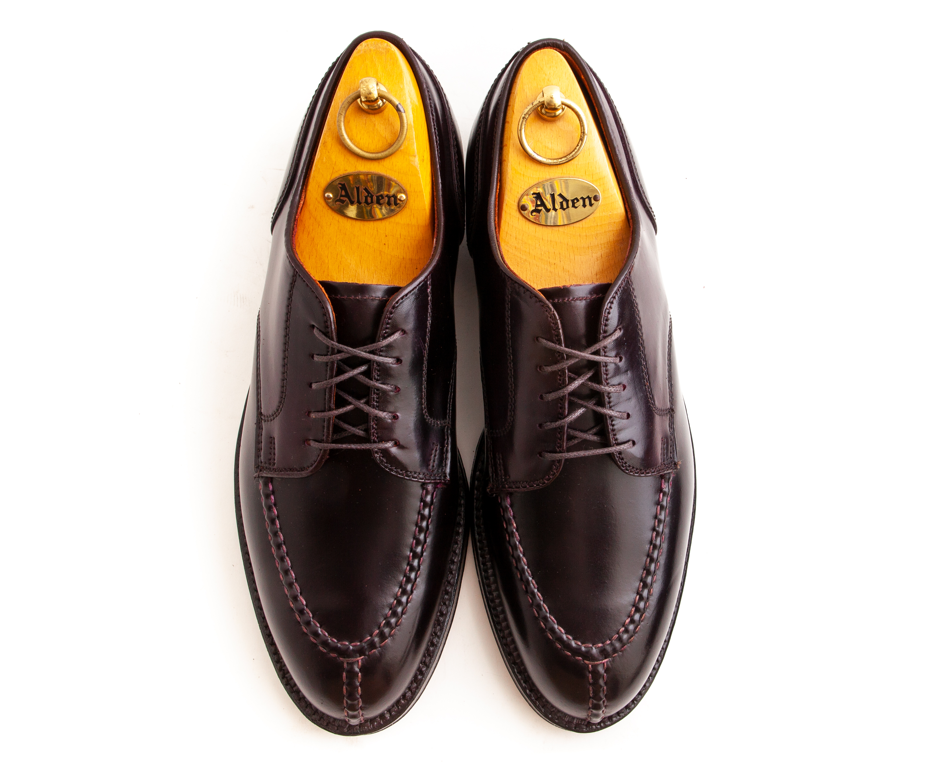 靴 Alden nst Alden NST Blucher in Color #8 Shell Cordovan - Plaza Last