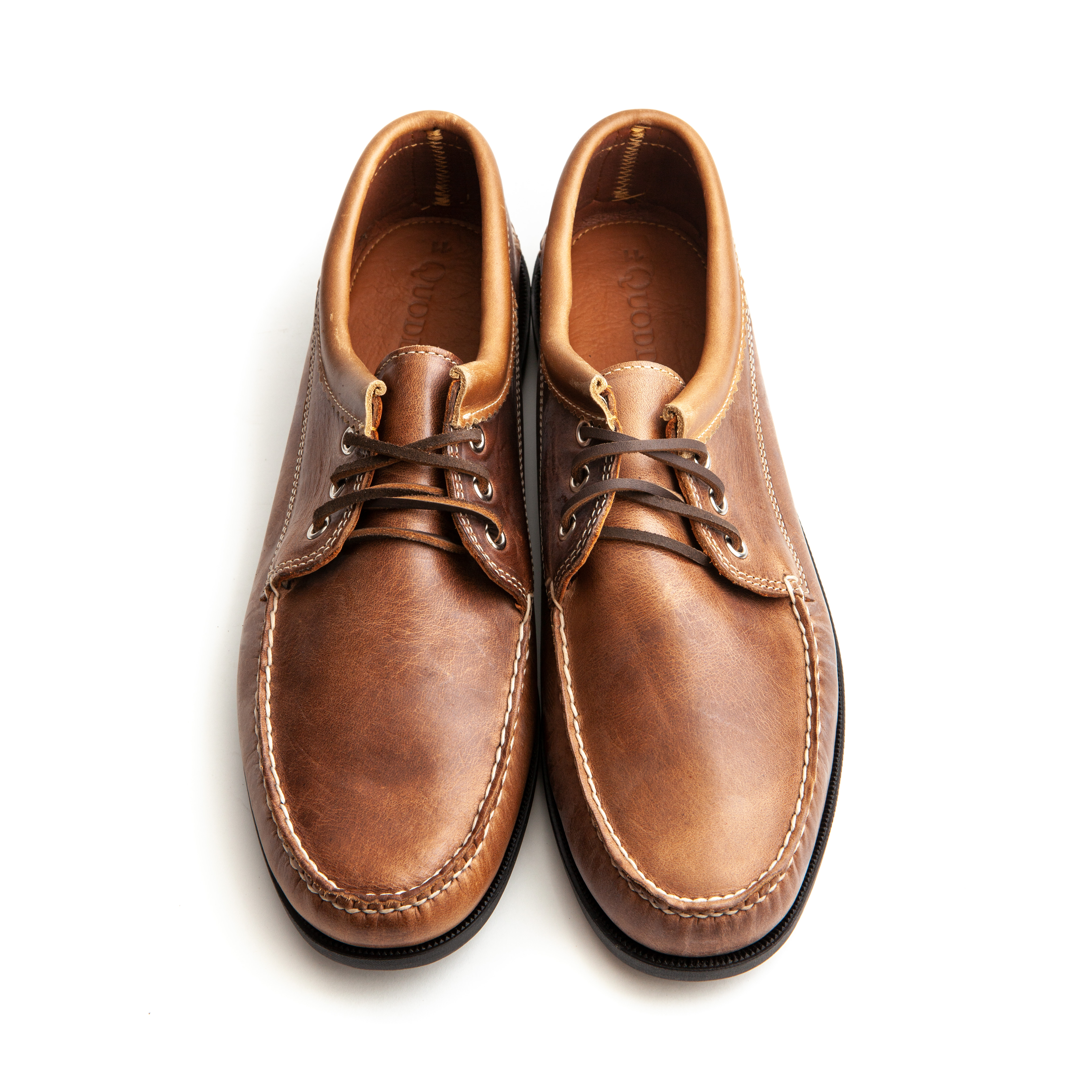靴 QUODDY TRAIL MOCCASIN / BLUCHER QUODDY TRAIL MOCCASIN ''BLUCHER'' (BROWN LEATHER) – THE