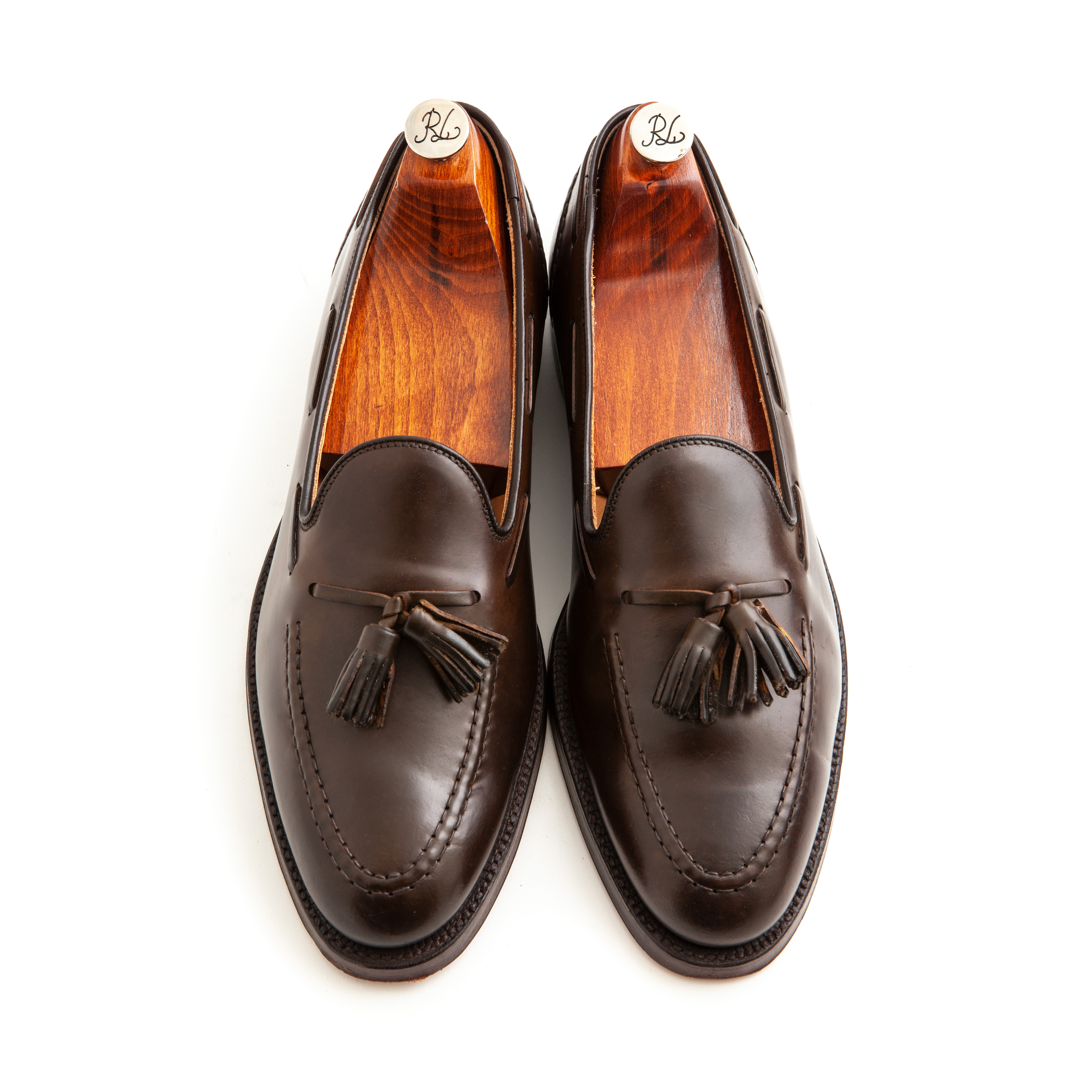 Polo Ralph Lauren Brown Leather Tassel Loafers Mens 11D Moc Toe AAM20200 Polo Ralph Lauren Maestra Tassel Suede Loafers | Saks Fifth  main image 2