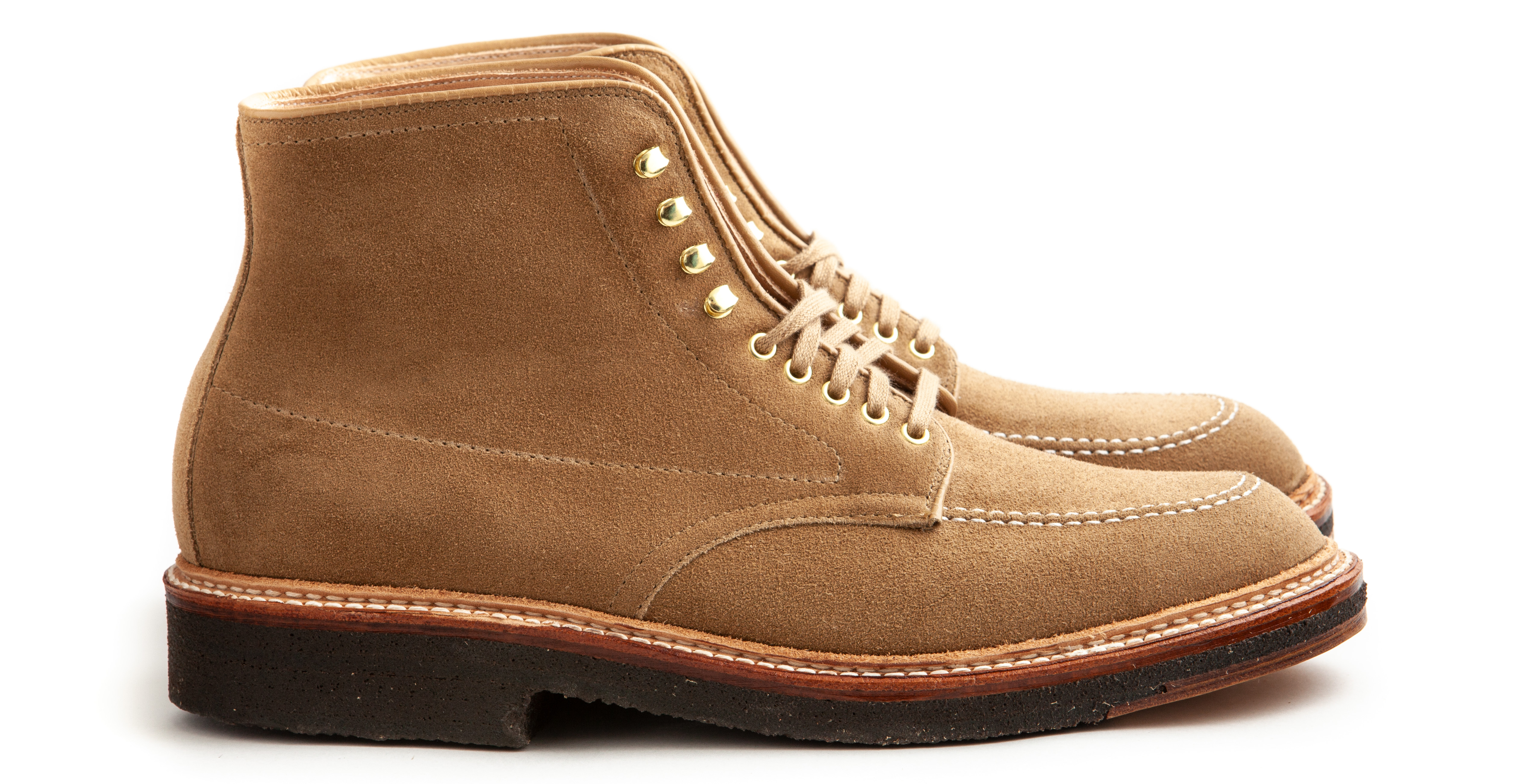 靴 80s Alden 931 sandalwood PTB Alden x Leffot Indy Boot - Tan Suede - Leffot