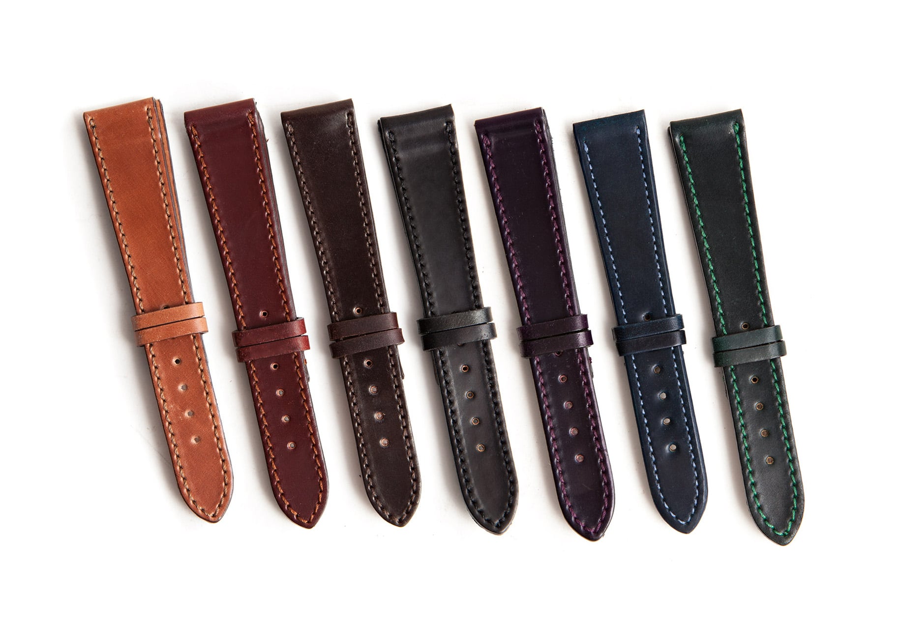 Tumbled Leather Watch Strap - Leffot