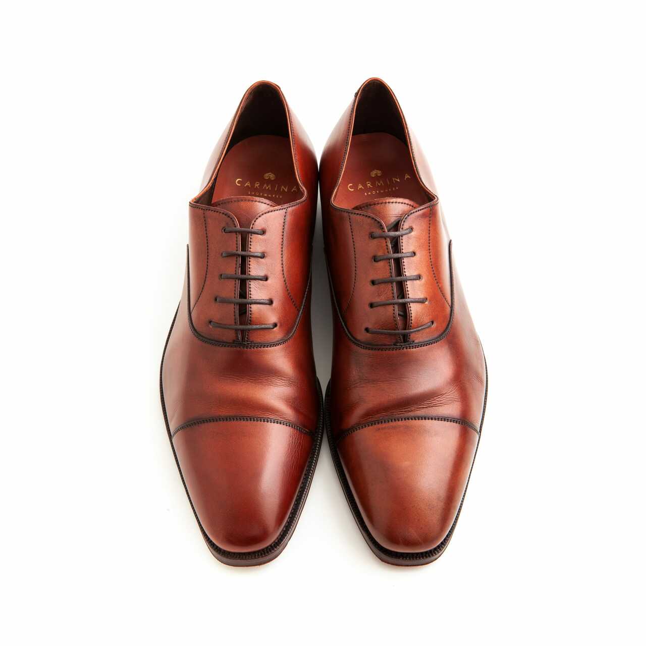 Carmina Captoe - Chestnut - Pre-owned - Leffot
