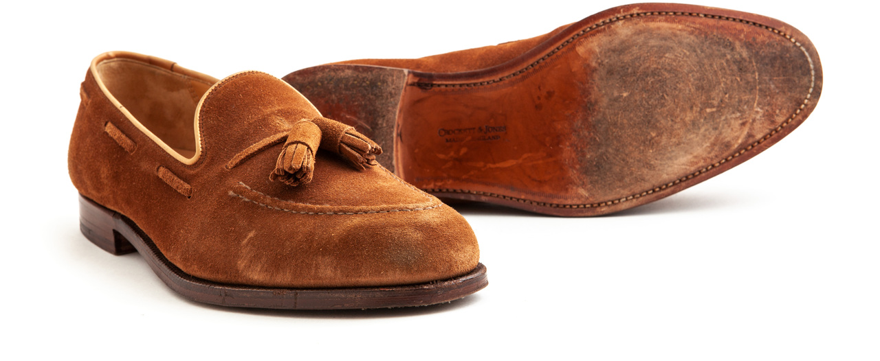 Crockett & Jones Cavendish - Tobacco Suede - Pre-owned - Leffot