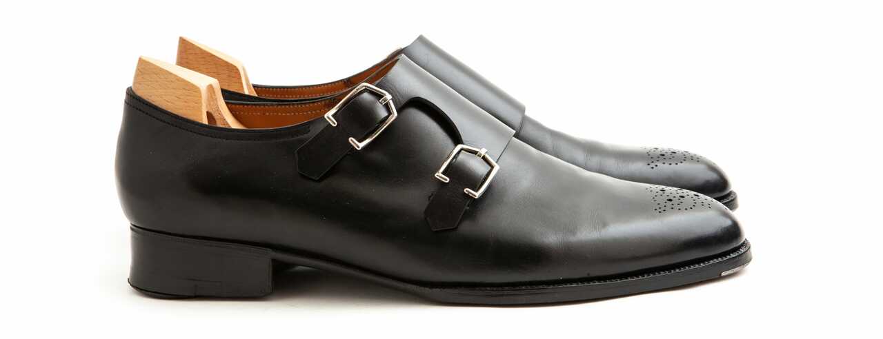 靴 John Lobb Matta Black Monk Strap shoes jl00862_1_5.jpg