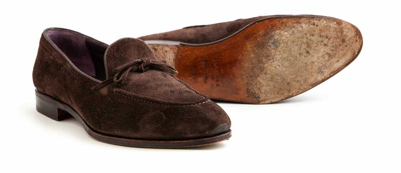 Carmina String Loafer - Brown Suede - Pre-owned - Leffot