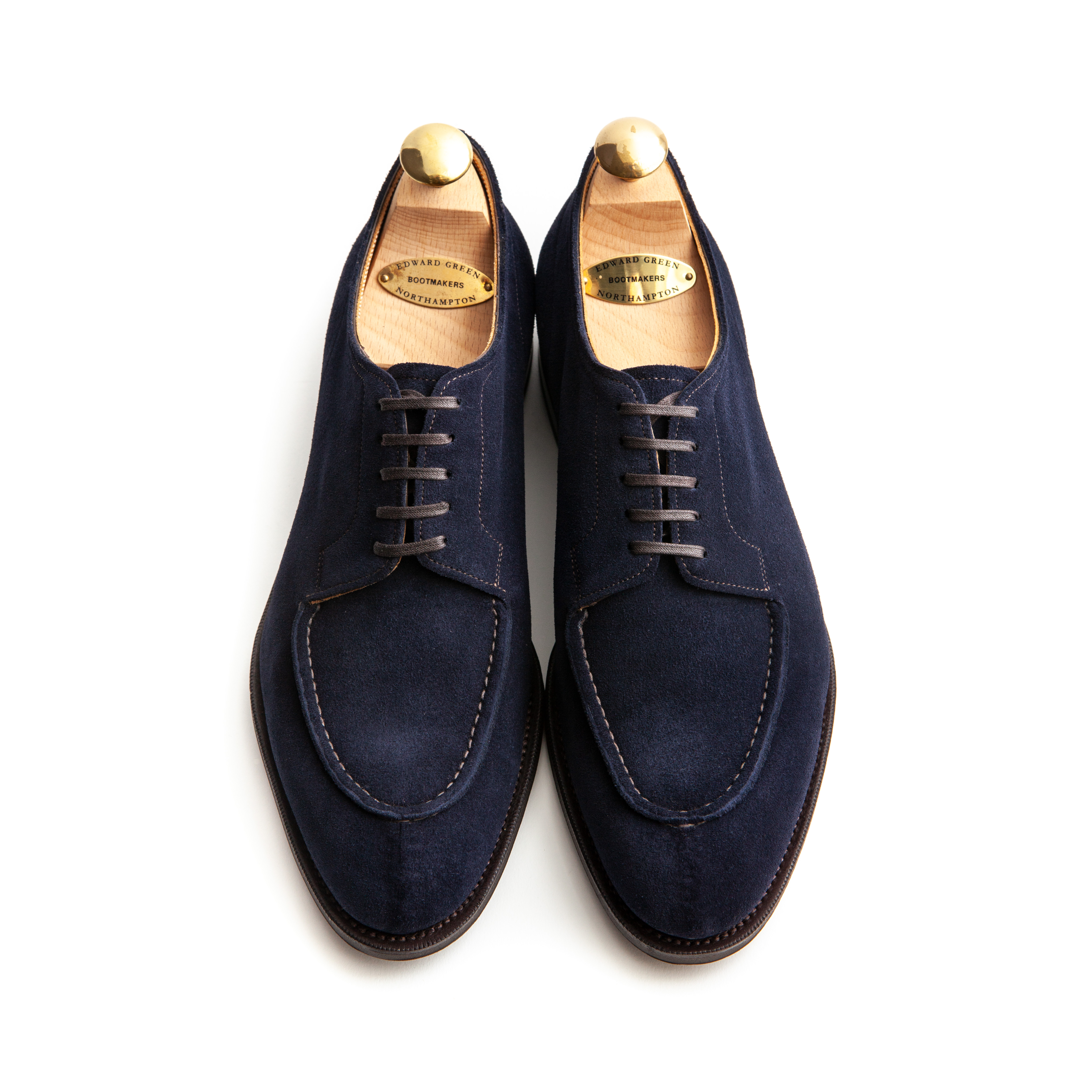 Edward Green Dover - Unlined Navy Suede - Leffot