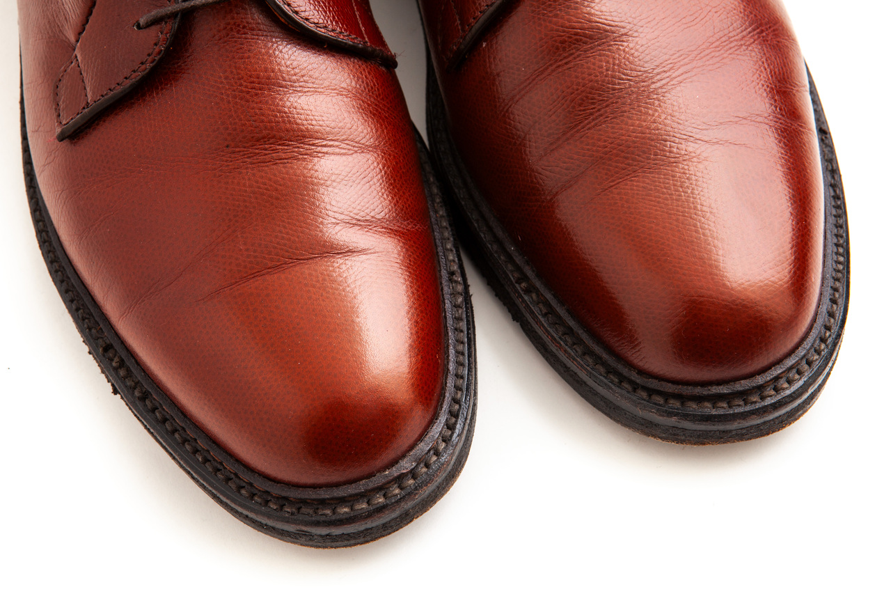 靴 80s Alden 931 sandalwood PTB Alden Military Derby - Burgundy - Leffot
