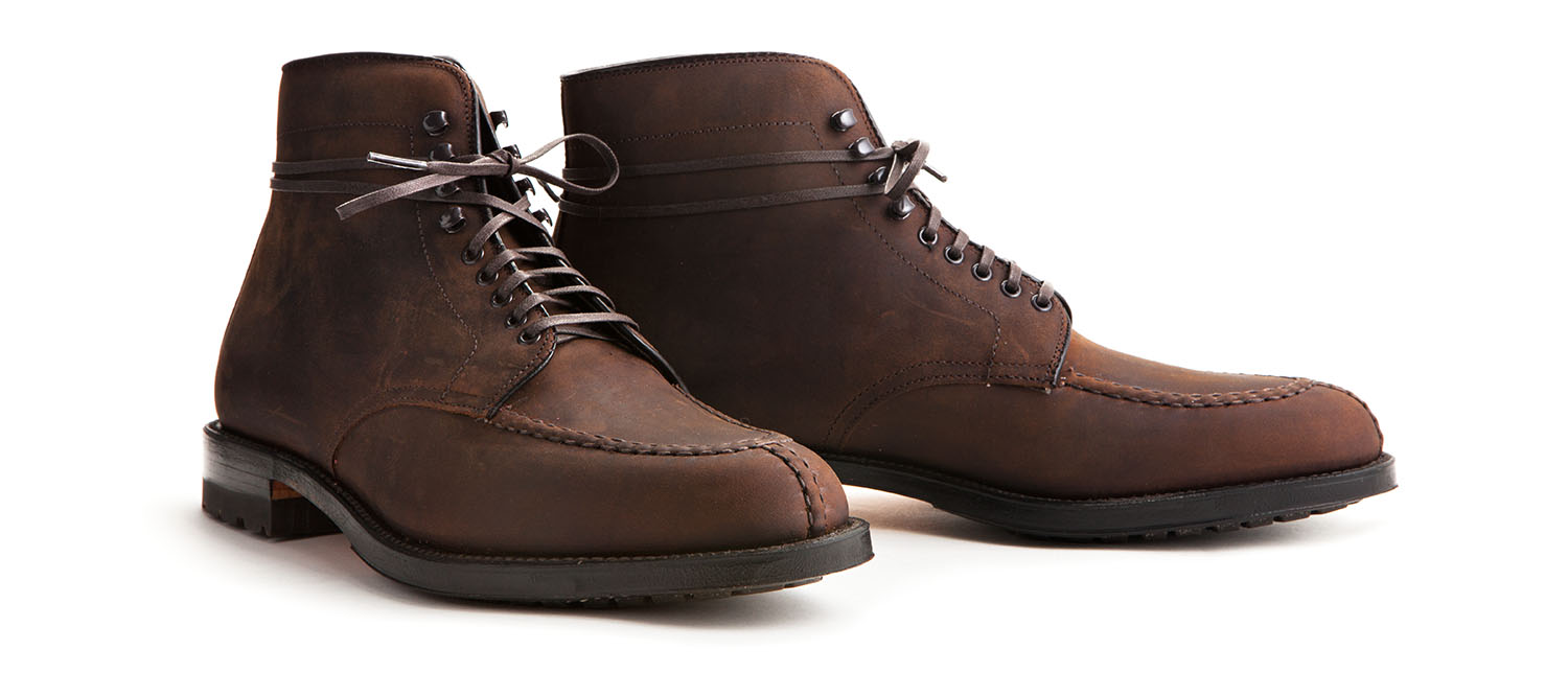 靴 ALDEN / 45491H TANKER BOOTS Alden x Leffot Tanker Boot - Tobacco Chamois - Leffot