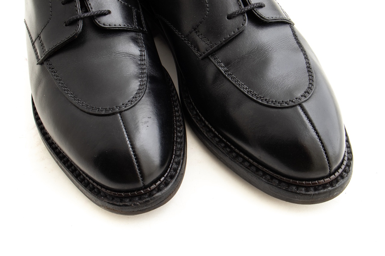 JM WESTON Half-hunt derby #598 7D ブラック Men's Black Suede Rubber Sole Half-Hunt Derby – J.M. Weston