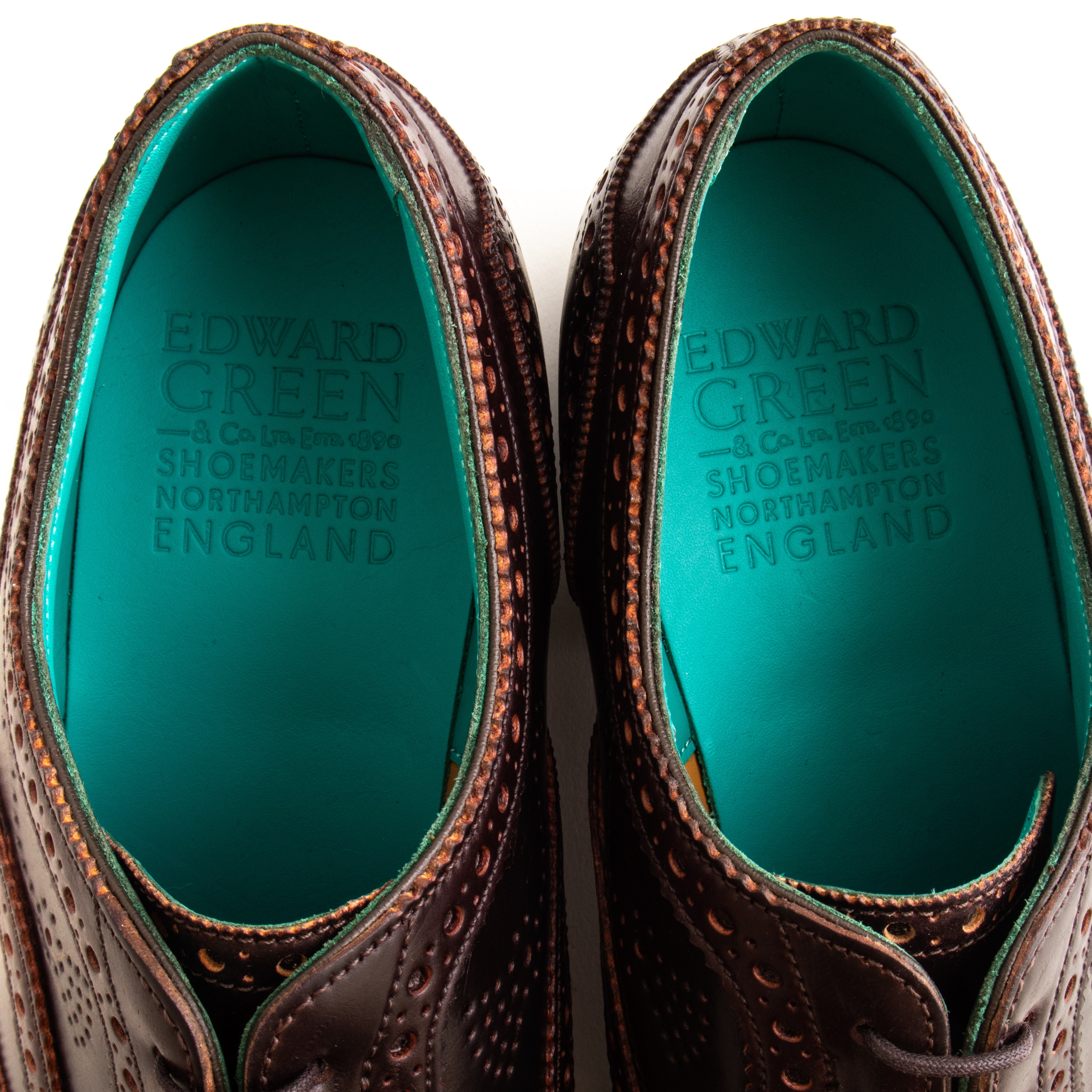 靴 Edward Green leather shoes uk7 Edward Green Men's Leather U Tip Shoes Brown UK5.5 US6