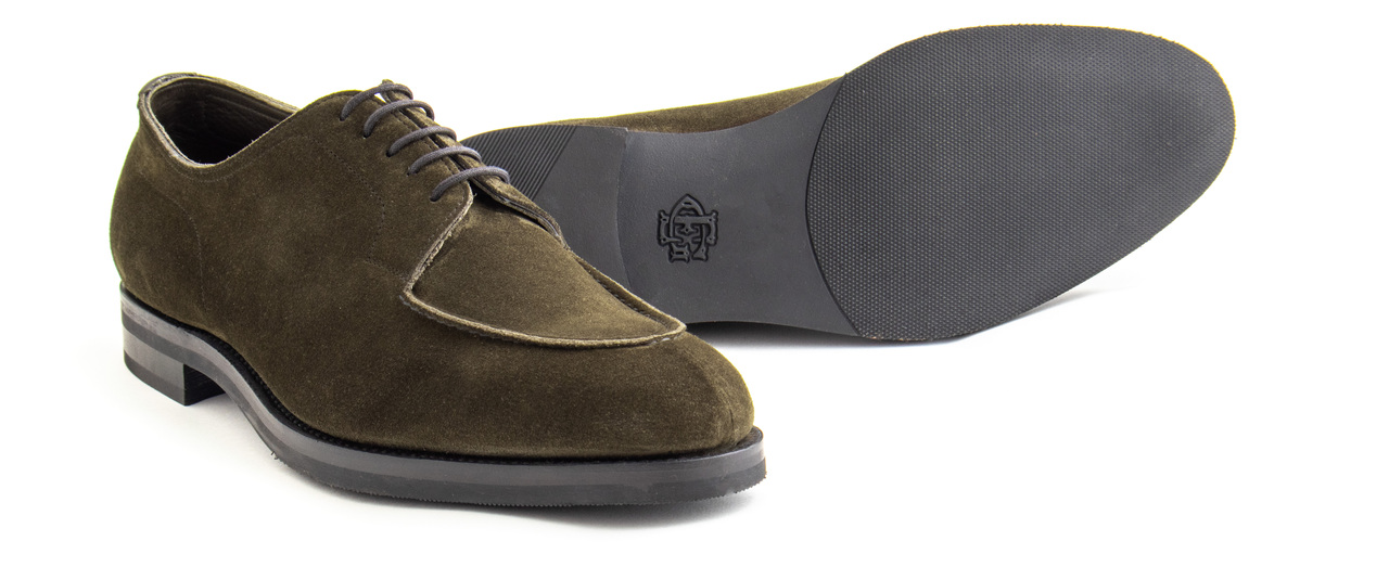 Edward Green Dover - Moss Suede - Unlined - Leffot