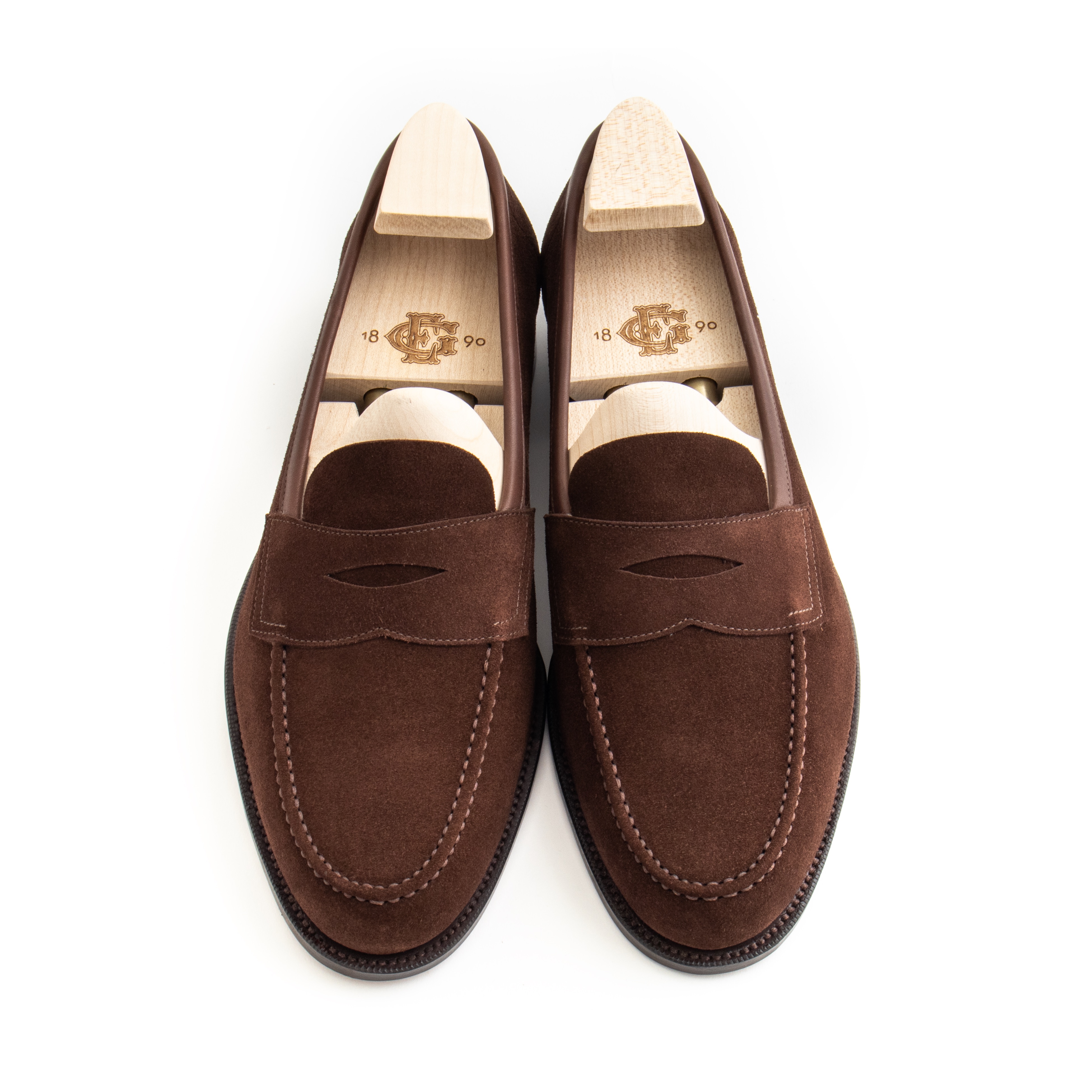 熟考/Ponder プロモ fab Edward Green Pimlico - Mink Suede - Unlined - Leffot