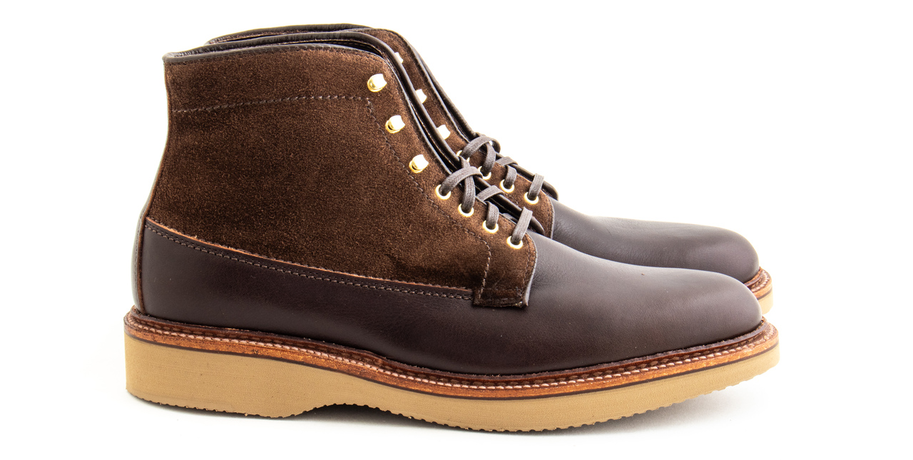 Alden x Leffot Williamsburg Boot - Arabica Lux and Humus Suede