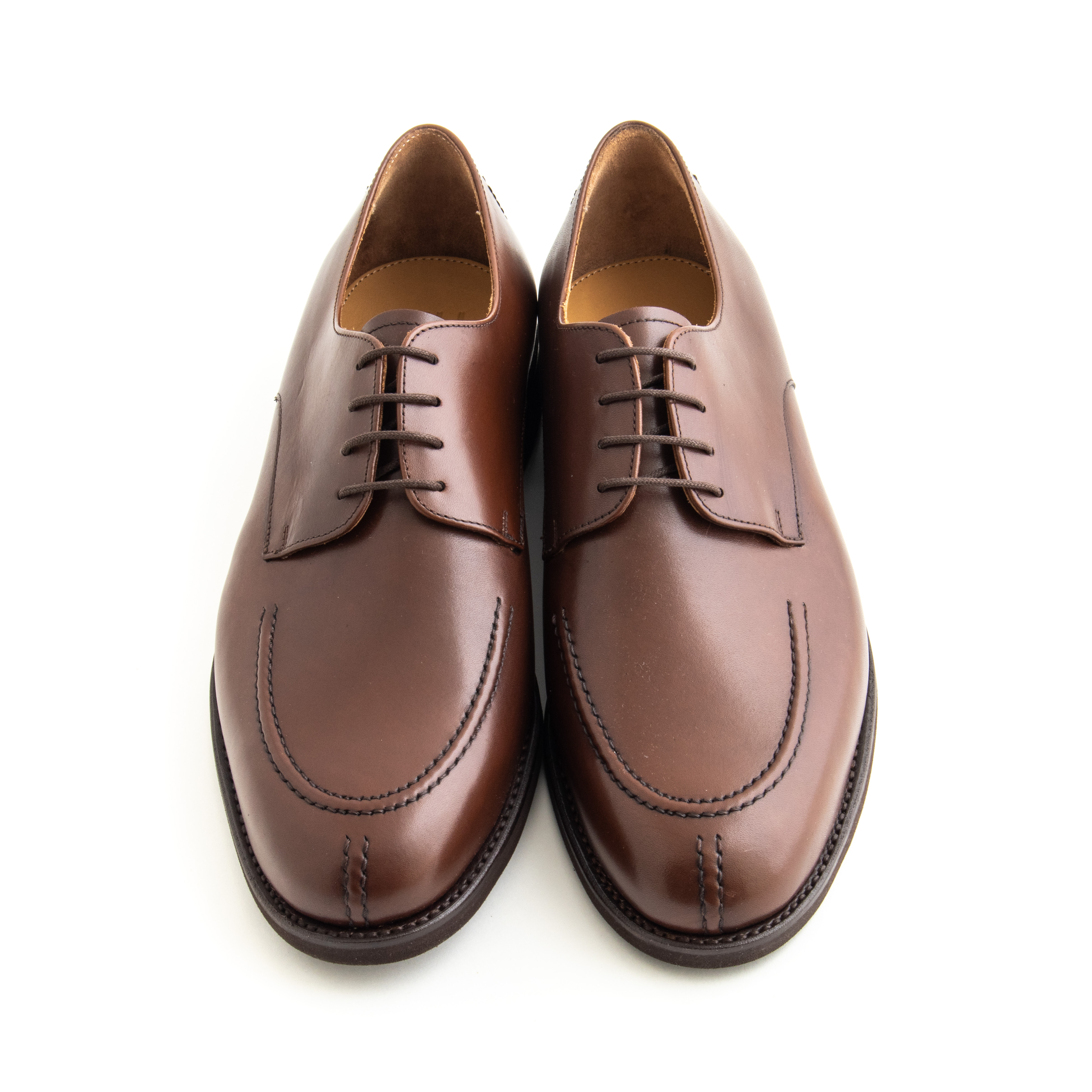 Jejeje様 Archive Pointed Toe Derby Shoes Majordome M32 Split-Toe Derby - Hazelnut Calf - Leffot