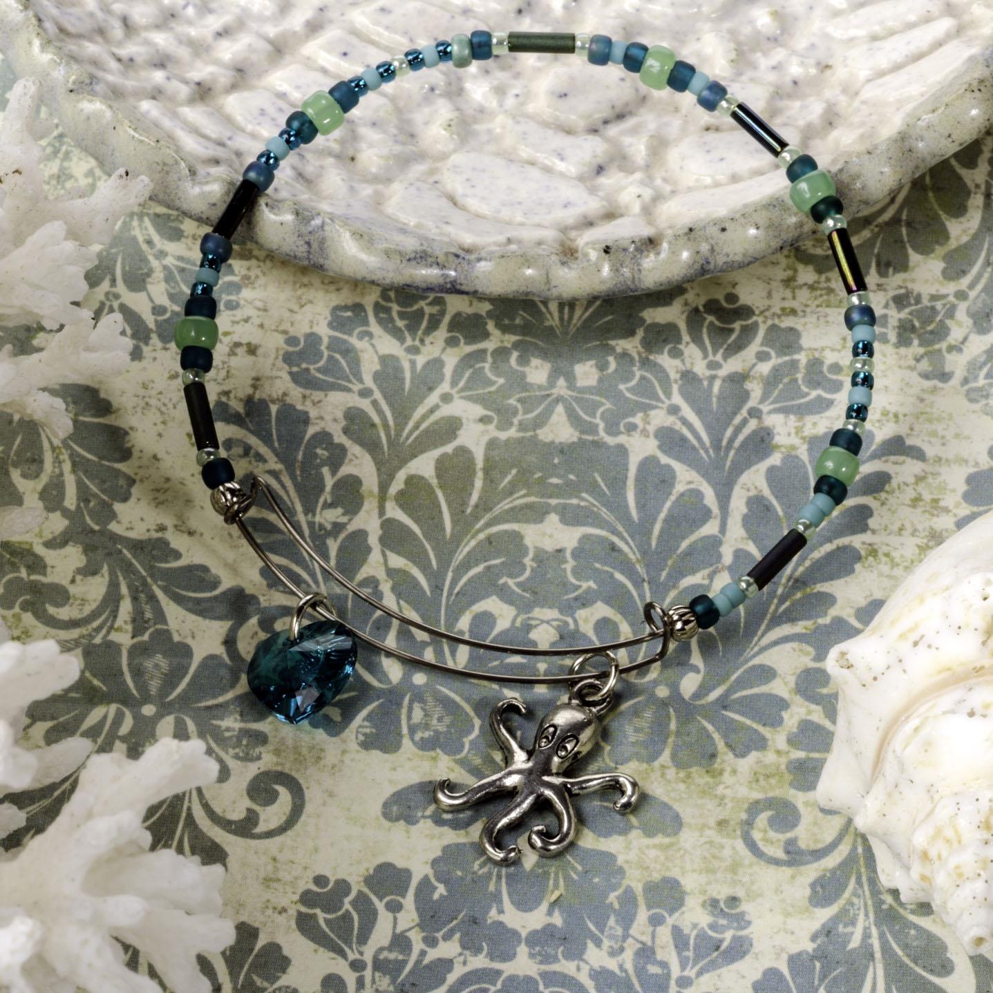 Happy Octopus Bangle Bracelet Tutorial Happy Octopus Bangle Bracelet Tutorial
