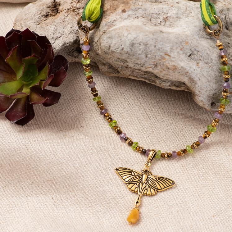 TierraCast Luna Moth Necklace Tutorial TierraCast Luna Moth Necklace Tutorial