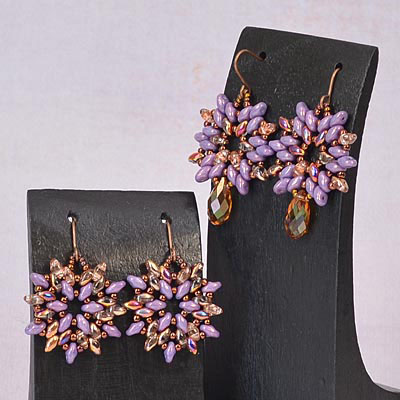 Alpine Flower SuperDuo Earring Tutorial Alpine Flower SuperDuo Earring Tutorial