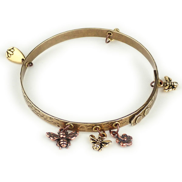 Bees and Blossoms Bangle Bracelet Tutorial Bees and Blossoms Bangle Bracelet Tutorial