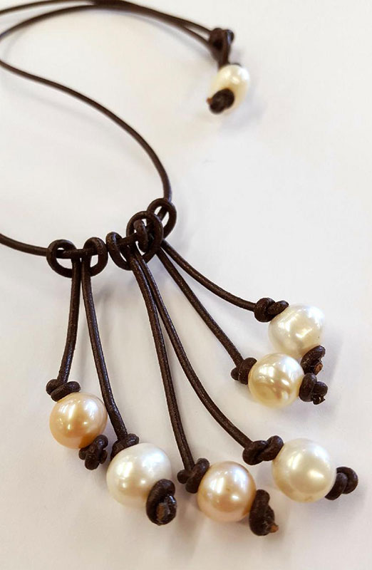 Big Bold Pearls as Tassels - Necklace Tutorial