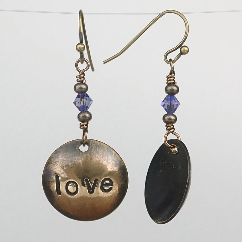 Dapped Love Earrings Tutorial Dapped Love Earrings Tutorial
