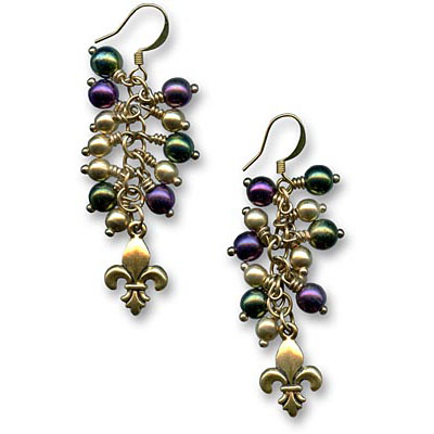 Mardi Gras Earrings Tutorial Mardi Gras Earrings Tutorial