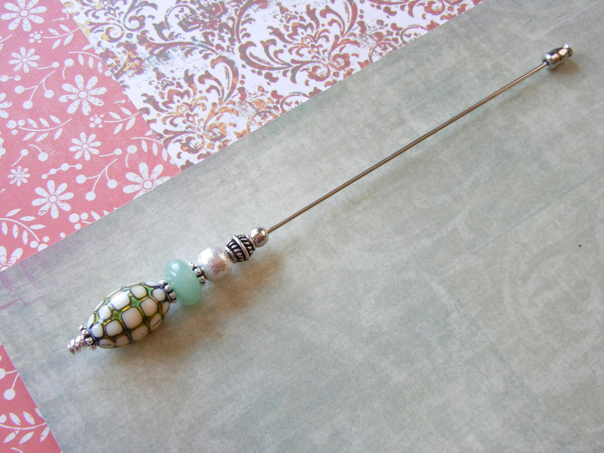 Ocean Pearl Hat Pin Tutorial Ocean Pearl Hat Pin Tutorial