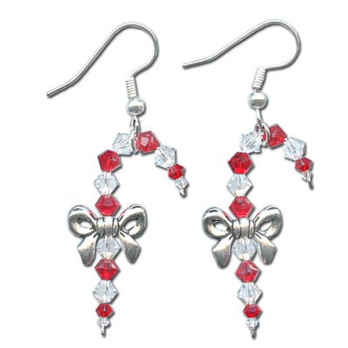 Candy Cane Crystal Earrings Tutorial Candy Cane Crystal Earrings Tutorial