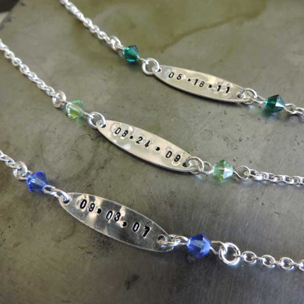 Custom Mothers Day Stamped Necklaces Custom Mothers Day Stamped Necklaces