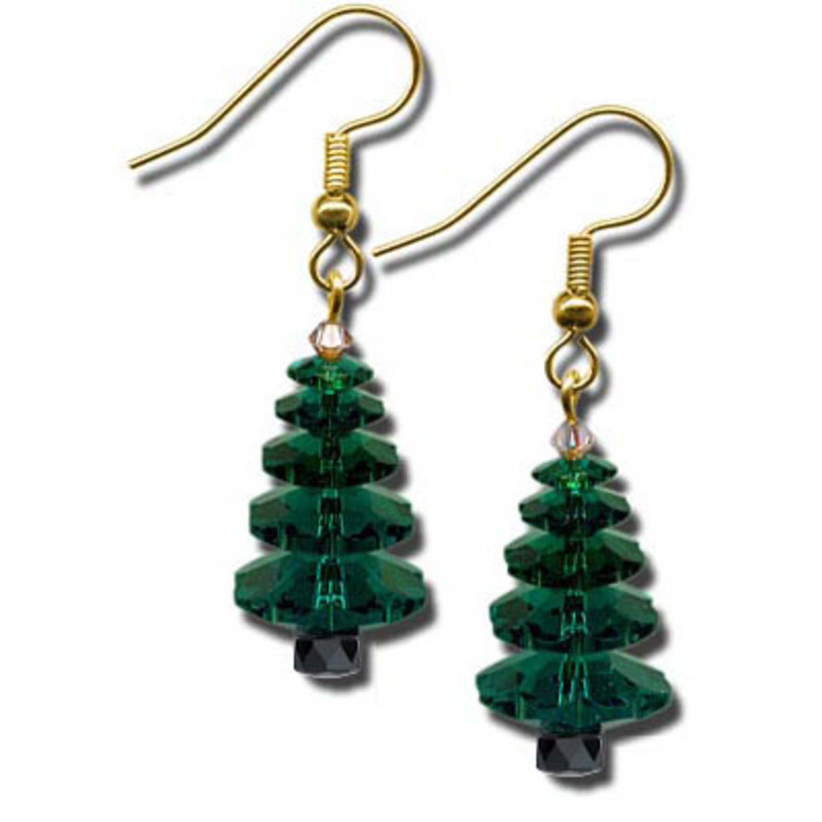 Classic Crystal Christmas Trees Earrings Tutorial Classic Crystal Christmas Trees Earrings Tutorial