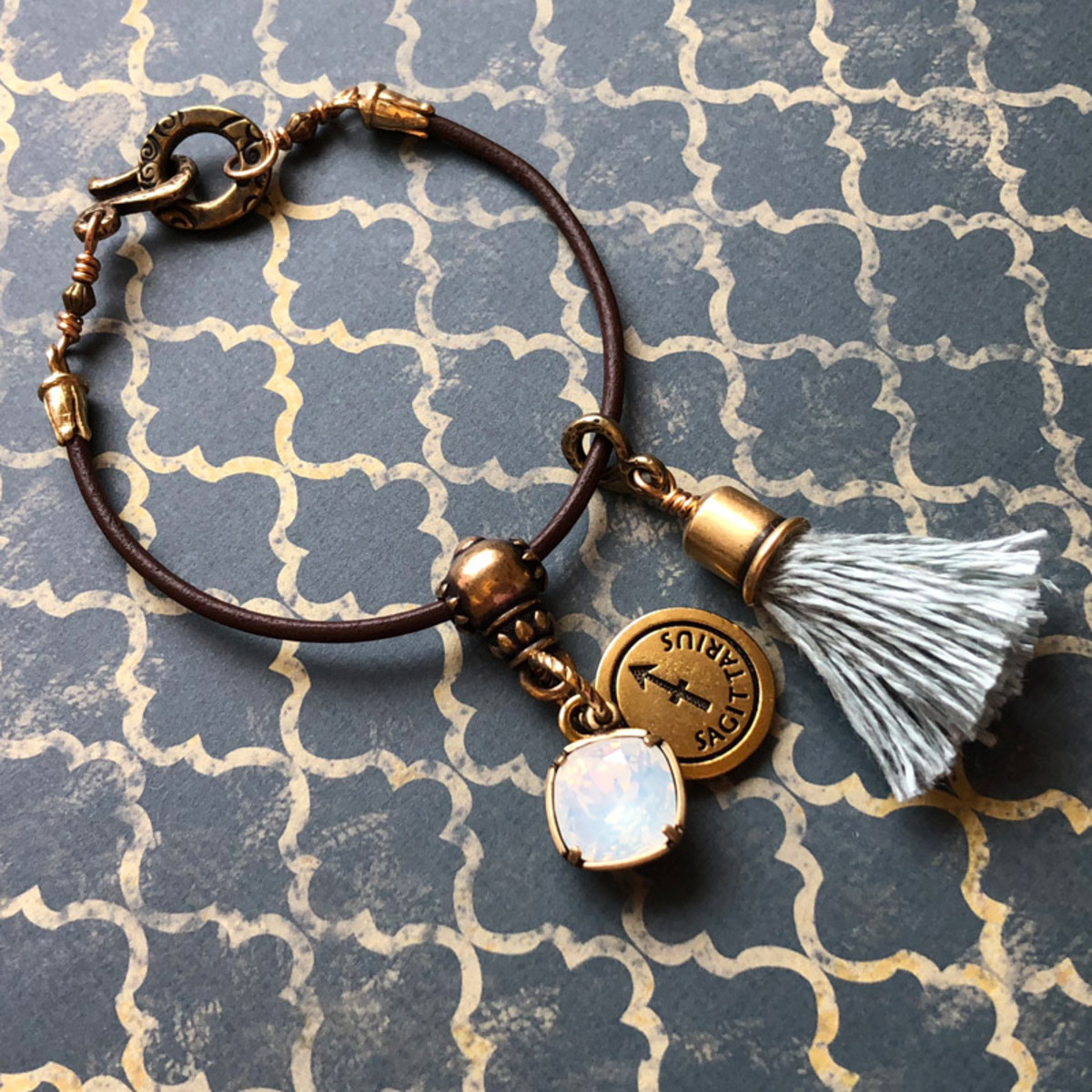 Sagittarius Leather Bracelet Sagittarius Leather Bracelet