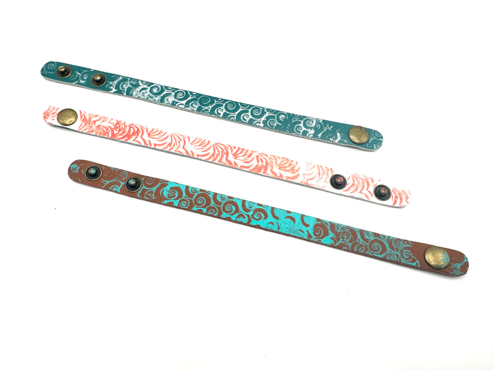 Abstract Painted Cuffs Abstract Painted Cuffs