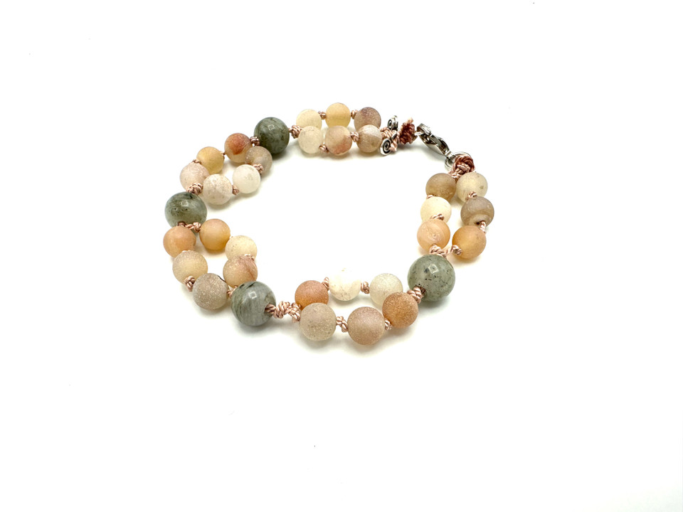 Knotted Gemstone Bracelet